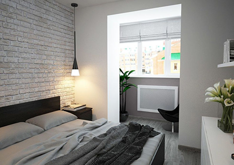 Дизайн спальни в минималистичном стиле - фото 2