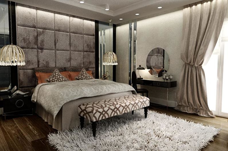 Дизайн спальни в стиле арт-деко - Отделка пола