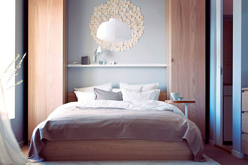 Дизайн спальни 9 кв.м. - фото