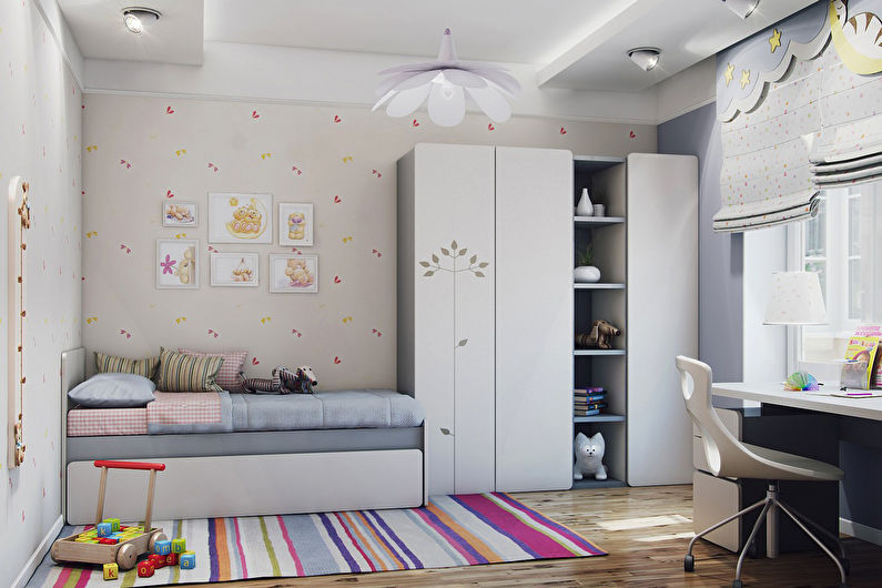 Дизайн детской комнаты для девочки - 65 фото интерьеров, идеи для ремонта