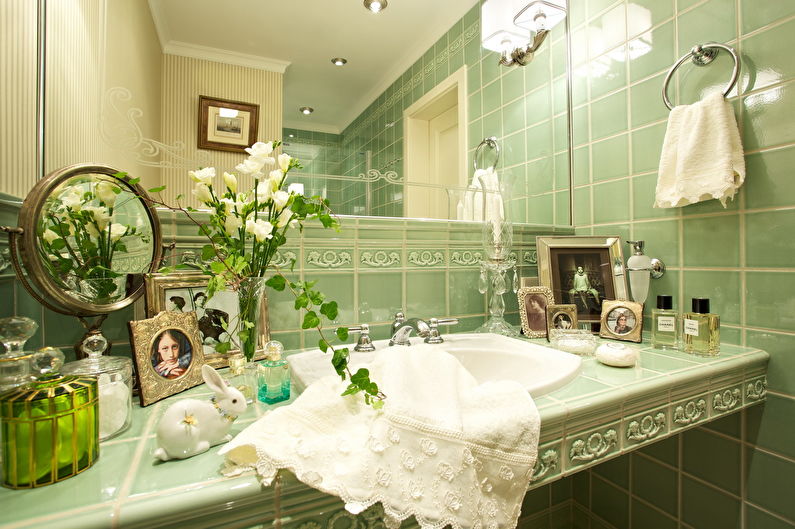 Дизайн ванной комнаты в стиле прованс - Аксессуары и декор