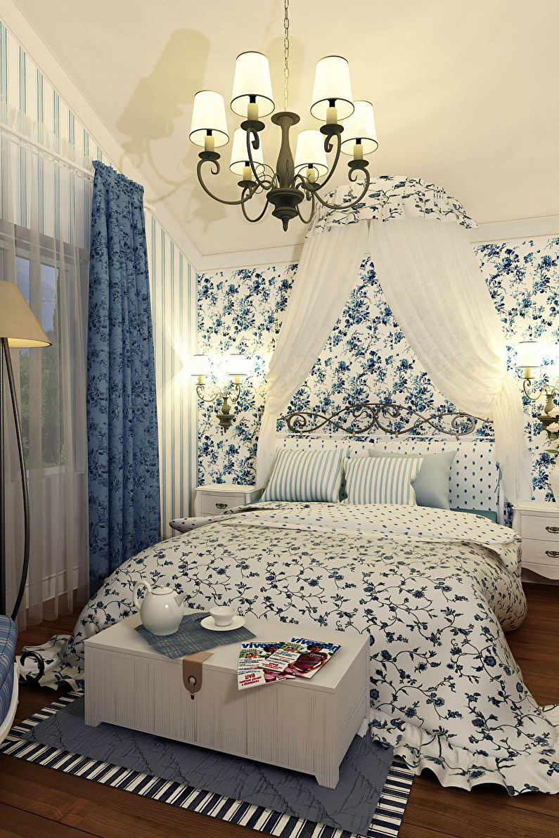 Спальня в стиле прованс - Дизайн интерьера