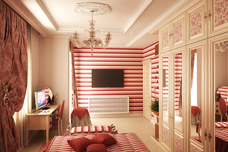 Дизайн комнаты для девочки-подростка - фото