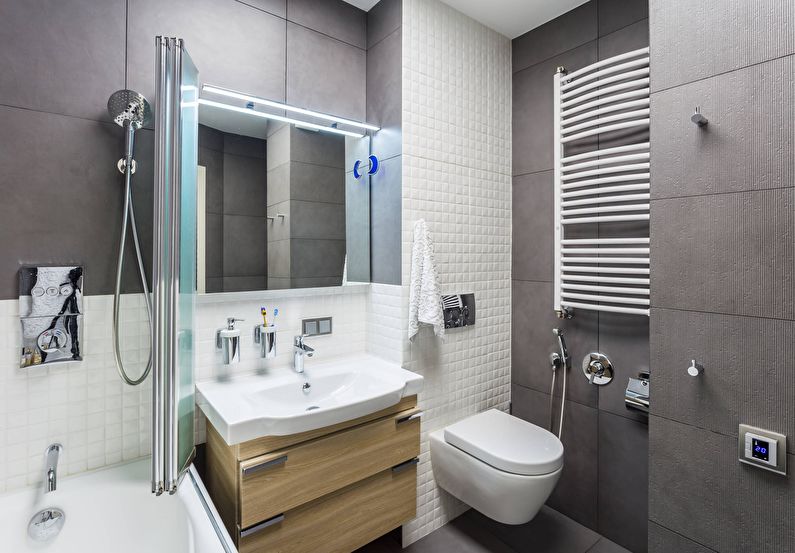 Дизайн интерьера ванной комнаты 4 кв.м. - фото