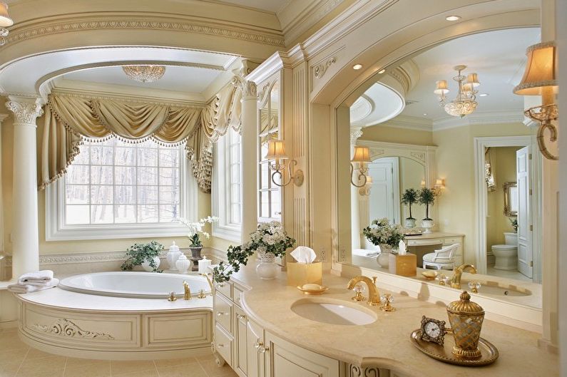 Кутова ванна в класичному дизайні