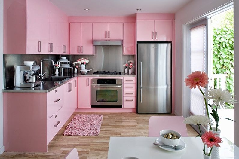 Дизайн розовая кухня – Кухни в розовых и коричневых сочетании. Розовая кухня: жизнерадостный дизайн интерьера