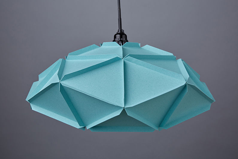 Бумажные люстры - светильники оригами