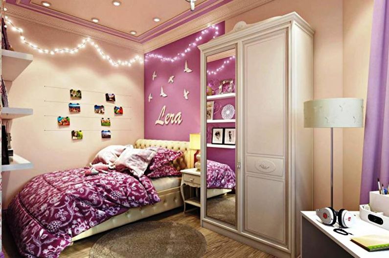 Маленькая розовая детская комната - Дизайн интерьера
