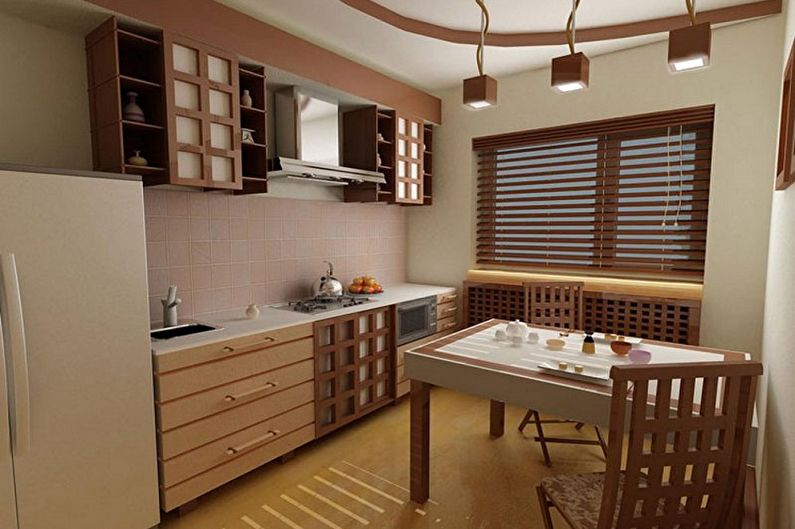Маленькая кухня в восточном стиле - Дизайн интерьера