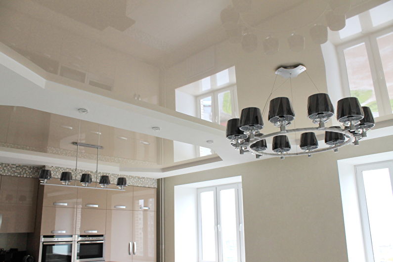  потолок на кухне: 65 фото, идеи дизайна потолков