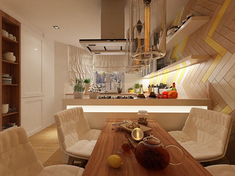 Дизайн кухни 19 кв.м. - фото 4