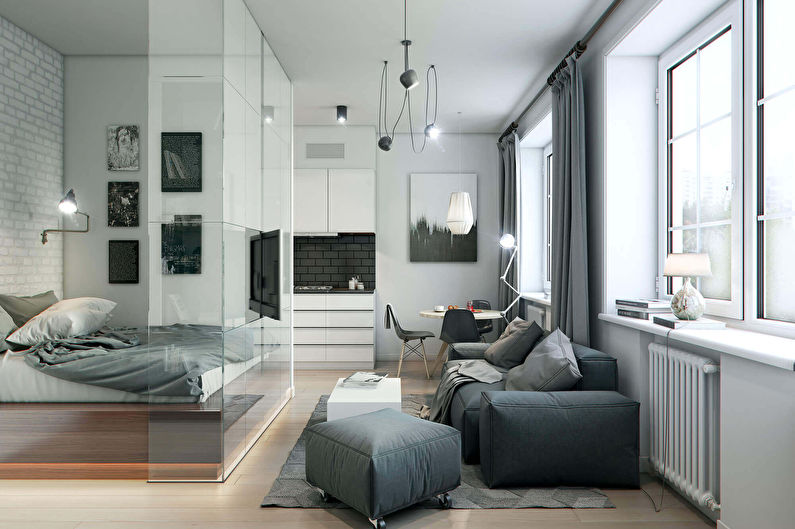 Дизайн спальни-гостиной (73 фото): идеи интерьера гостиной, совмещенной со спальней