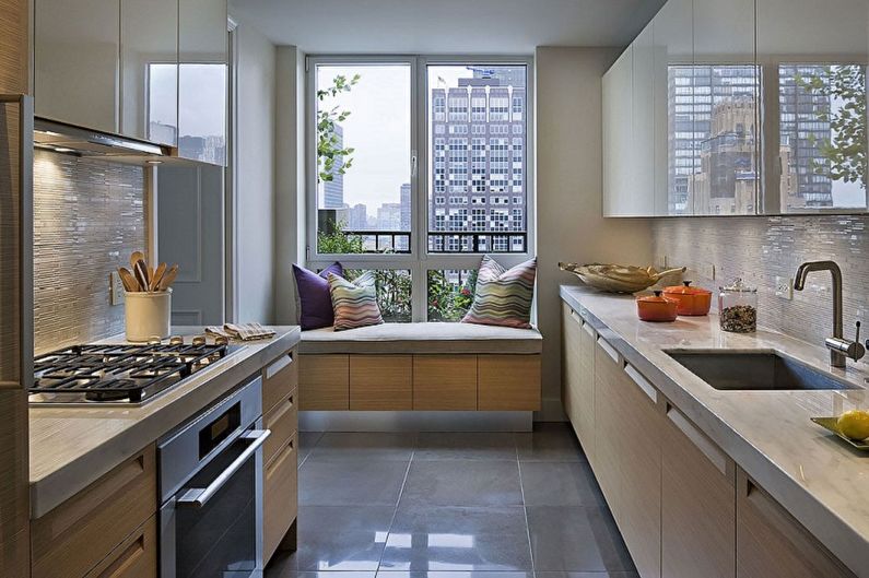 Кухня - Дизайн прямоугольной комнаты