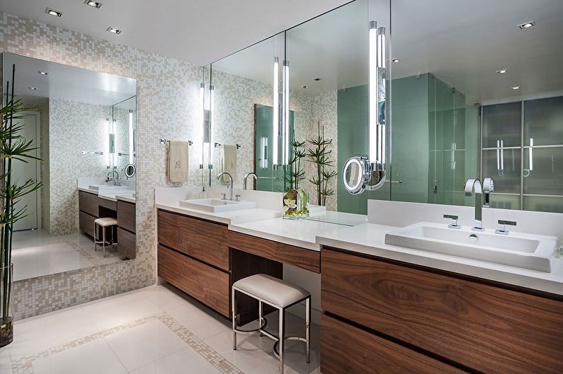 Зеркало в ванную комнату - Формы и размеры