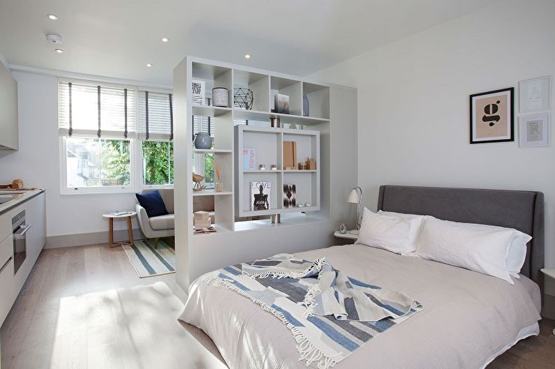 Спальня в скандинавском стиле фото - Дизайн интерьера