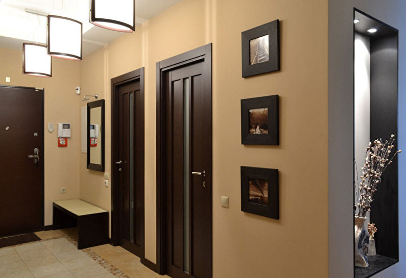 Цвет венге в прихожей и коридоре - Дизайн интерьера