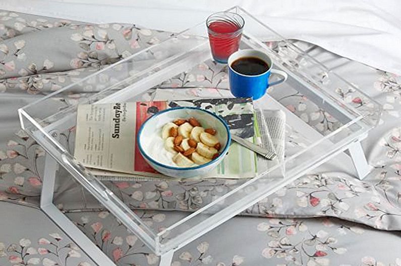 Материал для изготовления столика для завтрака в постель - Стекло