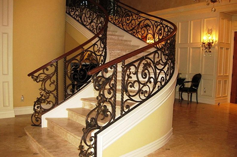 Дизайн перил для лестниц - Классика