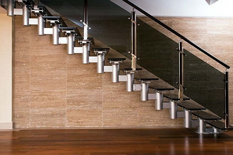 Дизайн перил для лестниц - Хай-тек