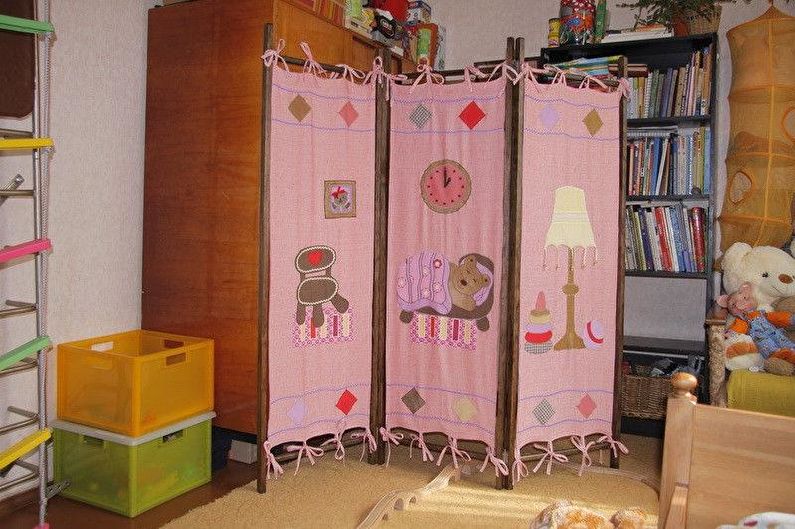 Как использовать ширму в разных комнатах - Ширма в детской комнате