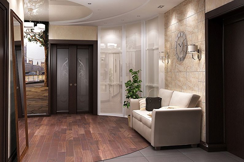 Дизайн интерьера коридора в квартире - фото