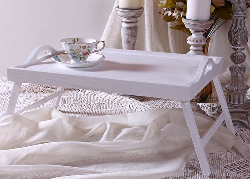Столик для завтрака в постель (90 фото): виды и модели