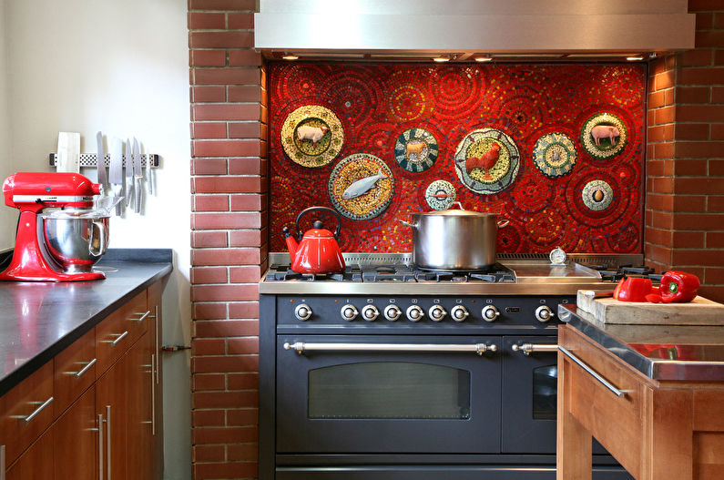 Сочетание цветов в интерьере кухни - фото