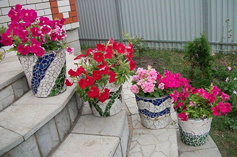 Уличные вазоны для цветов - фото