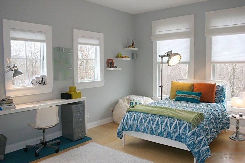С какими цветами сочетается серый - Дизайн детской комнаты