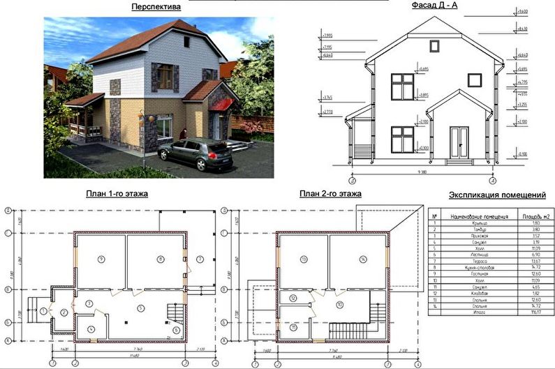 Идеи планировки двухэтажного дома
