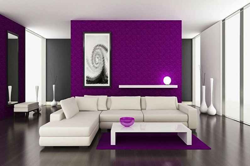 Фиолетовый с белым - С какими цветами сочетается фиолетовый