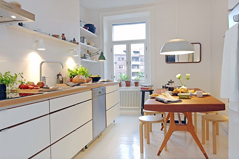 Дизайн интерьера кухни в скандинавском стиле - фото
