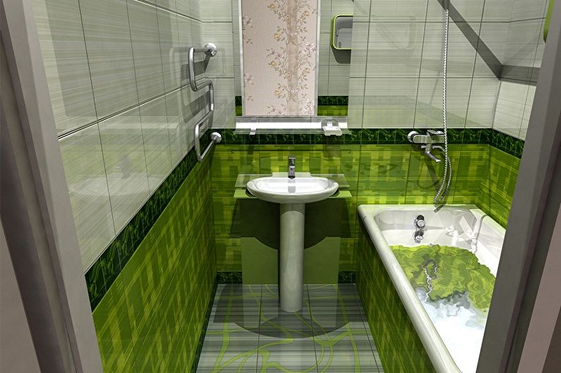 Дизайн ванной комнаты 2 кв.м. - Цветовые решения