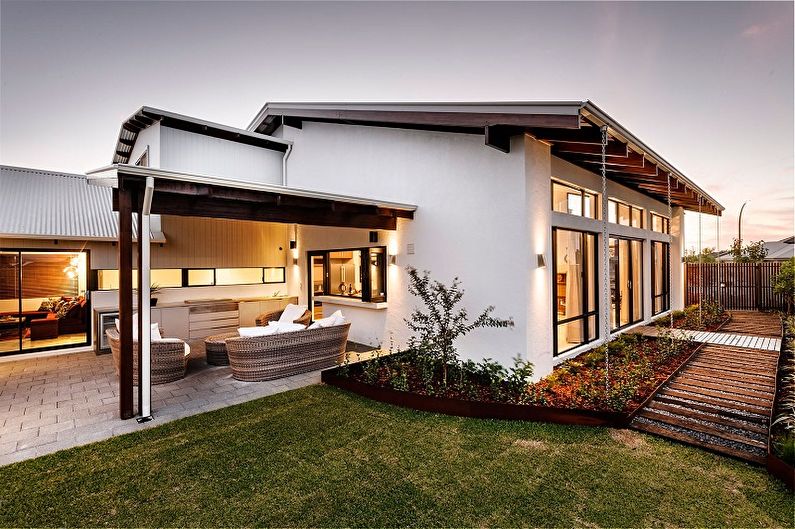 Современный дизайн одноэтажного дома (51 фото) - красивые картинки и HD фото