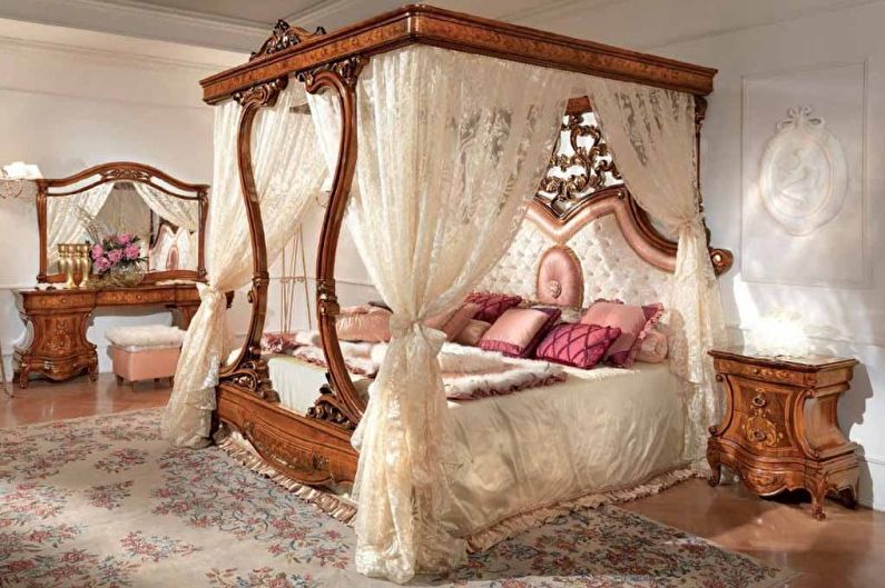 Кровать с балдахином: 40 романтичных примеров