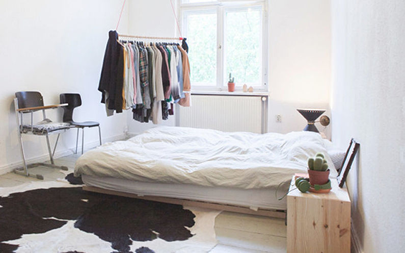 Дизайн интерьера спальни в скандинавском стиле - фото