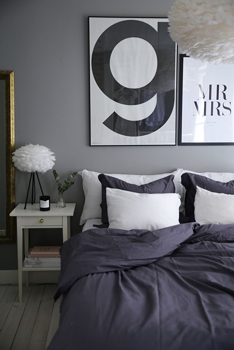 Дизайн интерьера спальни в скандинавском стиле - фото