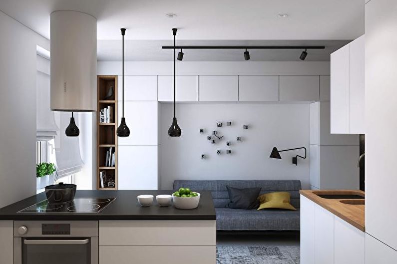 Кухня 14 кв.м. в современном стиле - Дизайн интерьера