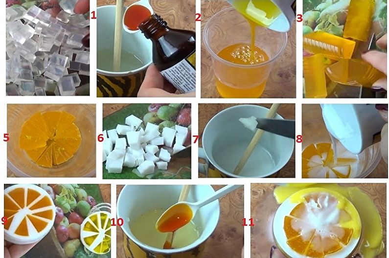 Как сварить мыло в домашних условиях - Мыло «Апельсиновые дольки»