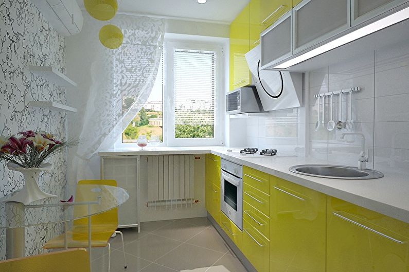 Дизайн маленькой кухни - Цветовые решения
