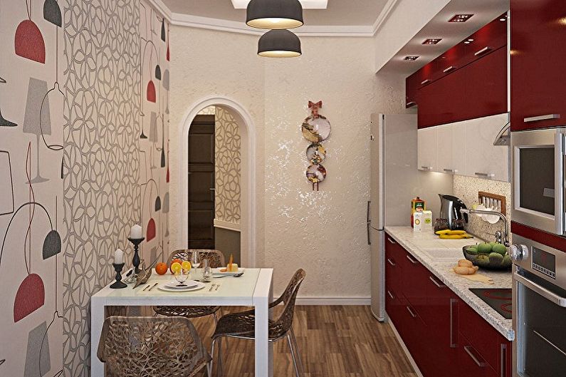 Дизайн интерьера маленькой кухни - фото