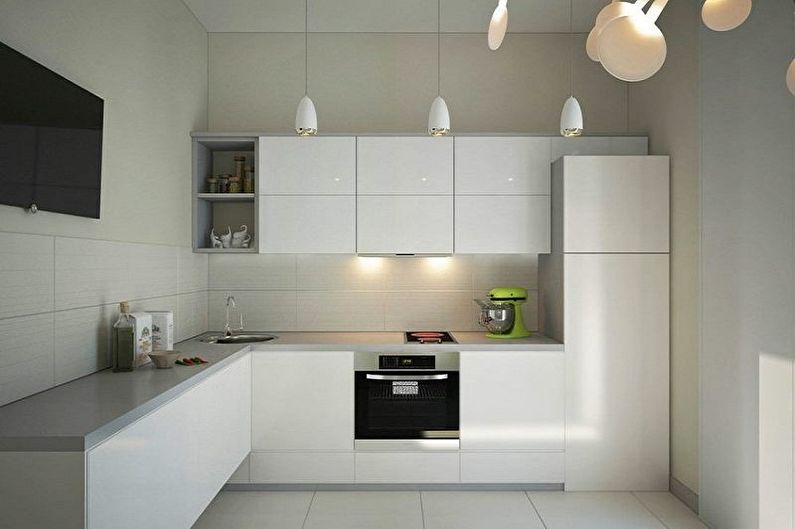 Дизайн интерьера кухни в стиле минимализм - фото