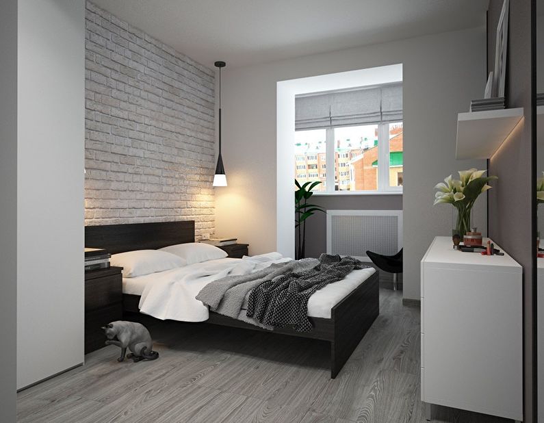 Дизайн минималистичной спальни - фото 1