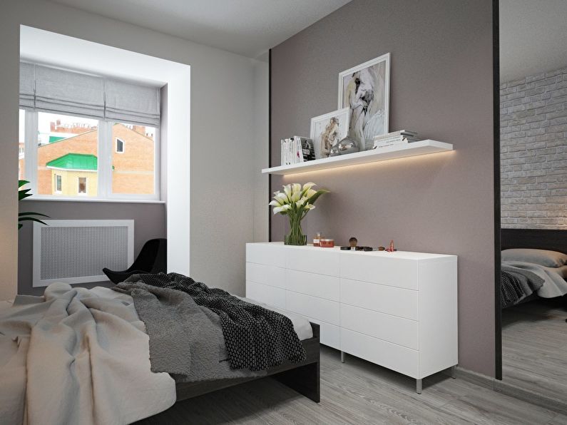 Дизайн минималистичной спальни - фото 2