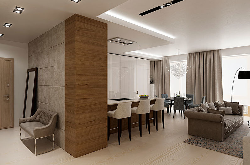 Дизайн кухни-гостиной, квартира 180 кв.м., ЖК «Литератор» - фото 5