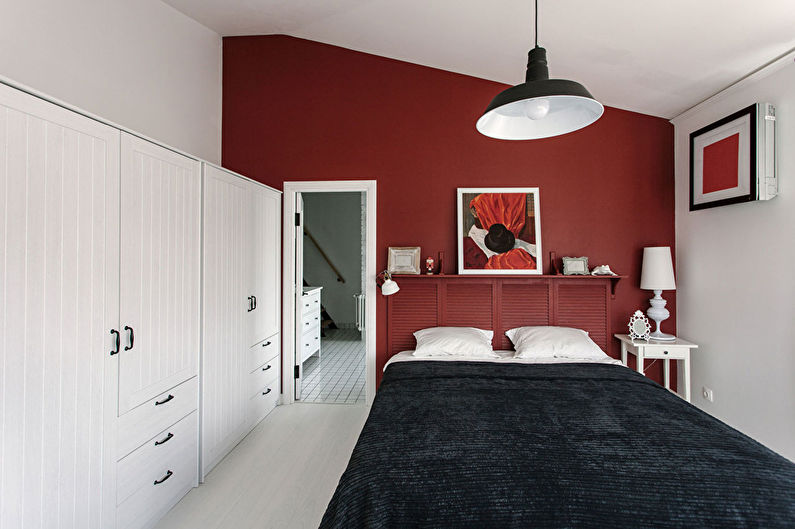 Дизайн спальни, мансарда 49 кв.м., Malevich Village - фото 2