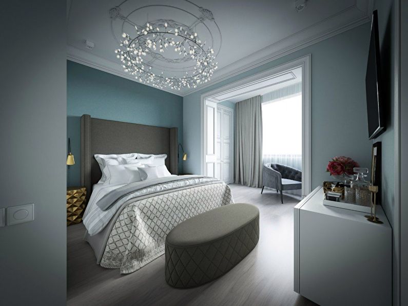 Дизайн спальни, квартира 84 кв.м. в Москве - фото 1