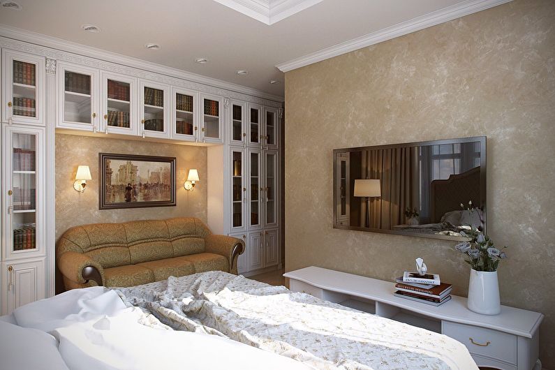 Дизайн гостевой спальни, квартира в ЖК Солнечная поляна, пос. Васхнил - фото 3