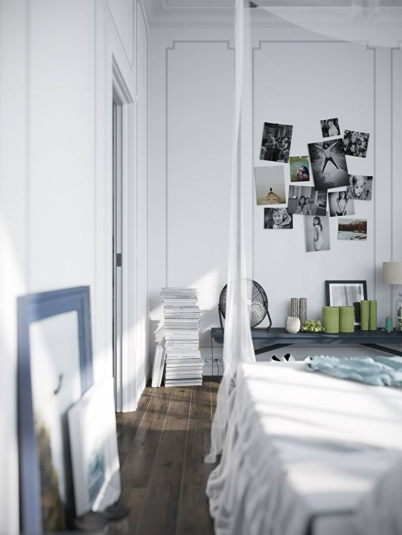 Дизайн спальни, Scandinavian apartment - фото 2