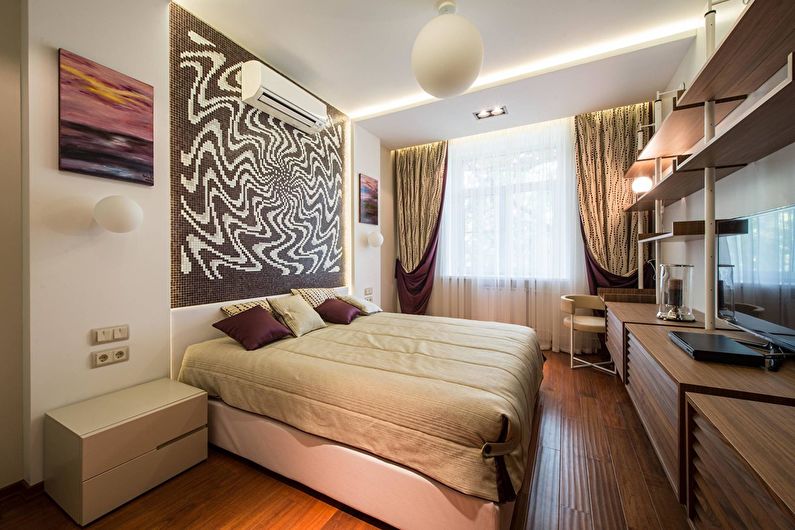 Интерьер спальни в квартире на Космодамианской набережной - фото 1